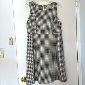 Fit & flare cotton mix Loft dress. Perfect for office or weekend.  Size 14